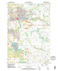 Waupaca 1992 topographic map thumbnail
