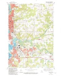Wausau East 1993 topographic map thumbnail