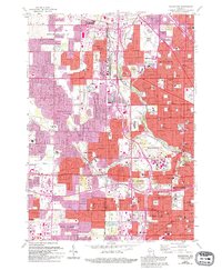 Wauwatosa 1958 topographic map thumbnail