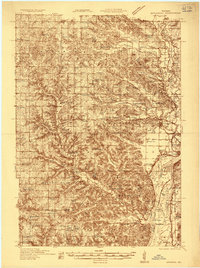 Arkansaw 1935 topographic map thumbnail