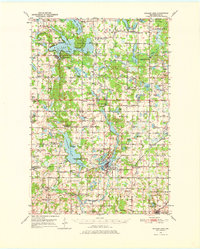 Balsam Lake 1950 topographic map thumbnail
