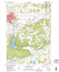 Baraboo 1975 topographic map thumbnail