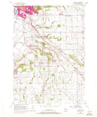Bellevue 1954 topographic map thumbnail