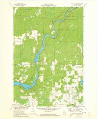 Big Falls Dam 1971 topographic map thumbnail