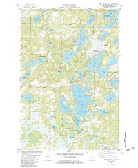 Birch Island Lake 1982 topographic map thumbnail