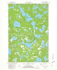 Black Oak Lake 1981 topographic map thumbnail