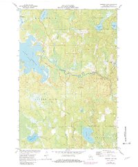 Burrows Lake 1971 topographic map thumbnail