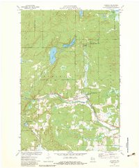 Couderay 1971 topographic map thumbnail