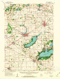 Delavan 1960 topographic map preview