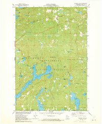 Diamond Lake 1971 topographic map thumbnail