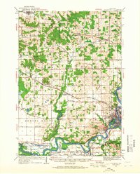 Elk Mound 1934 topographic map thumbnail