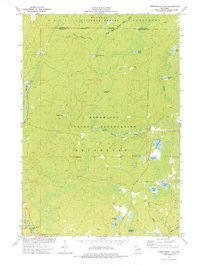 Fredenberg Lake 1973 topographic map thumbnail