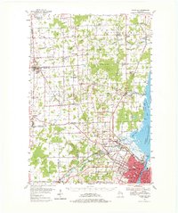 Green Bay 1954 topographic map thumbnail