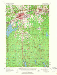 Ironwood 1955 topographic map thumbnail