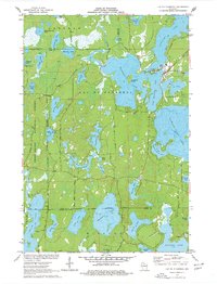 Lac Du Flambeau 1971 topographic map thumbnail