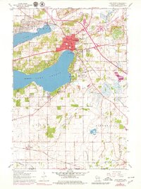 Lake Geneva 1960 topographic map thumbnail