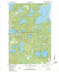 Lake Tomahawk 1982 topographic map thumbnail