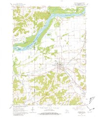 Mazomanie 1962 topographic map thumbnail
