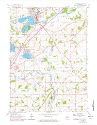Mukwonago 1960 topographic map thumbnail