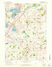 Mukwonago 1960 topographic map thumbnail