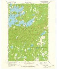 Namekagon Lake 1971 topographic map thumbnail