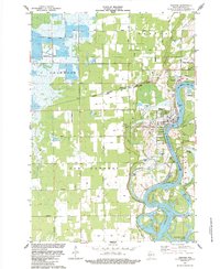 Nekoosa 1984 topographic map thumbnail