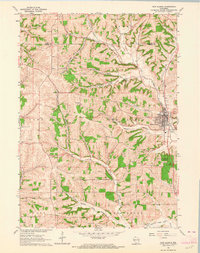 New Glarus 1962 topographic map thumbnail