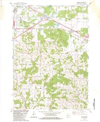 Oakdale 1983 topographic map thumbnail