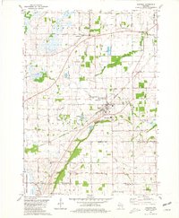 Oakfield 1980 topographic map thumbnail