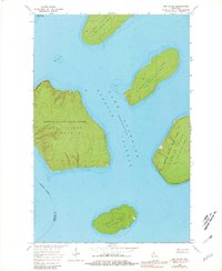 Oak Island 1963 topographic map thumbnail
