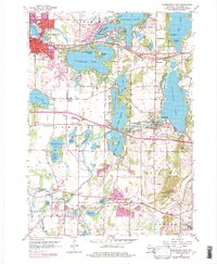 Oconomowoc East 1959 topographic map thumbnail