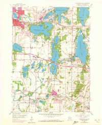 Oconomowoc East 1959 topographic map thumbnail