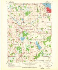 Oconomowoc West 1959 topographic map thumbnail