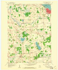 Oconomowoc West 1959 topographic map thumbnail