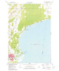 Oconto East 1974 topographic map thumbnail