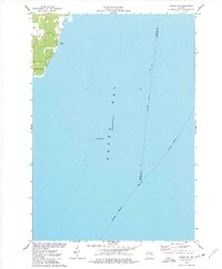 Oconto SE 1974 topographic map thumbnail