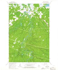 Odanah 1964 topographic map thumbnail