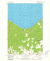 Oronto Bay 1980 topographic map thumbnail