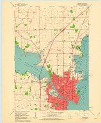 Oshkosh 1961 topographic map thumbnail
