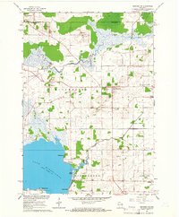 Oshkosh NW 1961 topographic map thumbnail