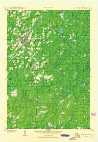 Park Falls 1941 topographic map thumbnail