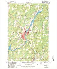 Park Falls 1984 topographic map thumbnail