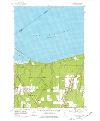 Parkland 1954 topographic map thumbnail