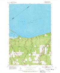 Parkland 1954 topographic map thumbnail