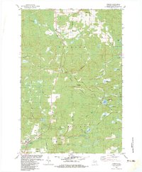 Pembine 1982 topographic map thumbnail