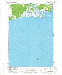 Peshtigo Harbor 1974 topographic map thumbnail