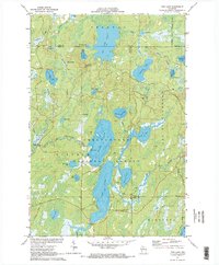 Pike Lake 1971 topographic map thumbnail