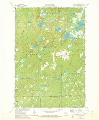 Pike Lake NW 1971 topographic map thumbnail