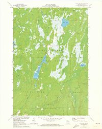 Pike Lake SW 1971 topographic map thumbnail