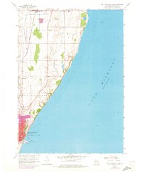 Port Washington East 1958 topographic map thumbnail